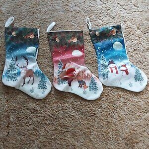 CHRISTMAS Stockings Pack Of 3